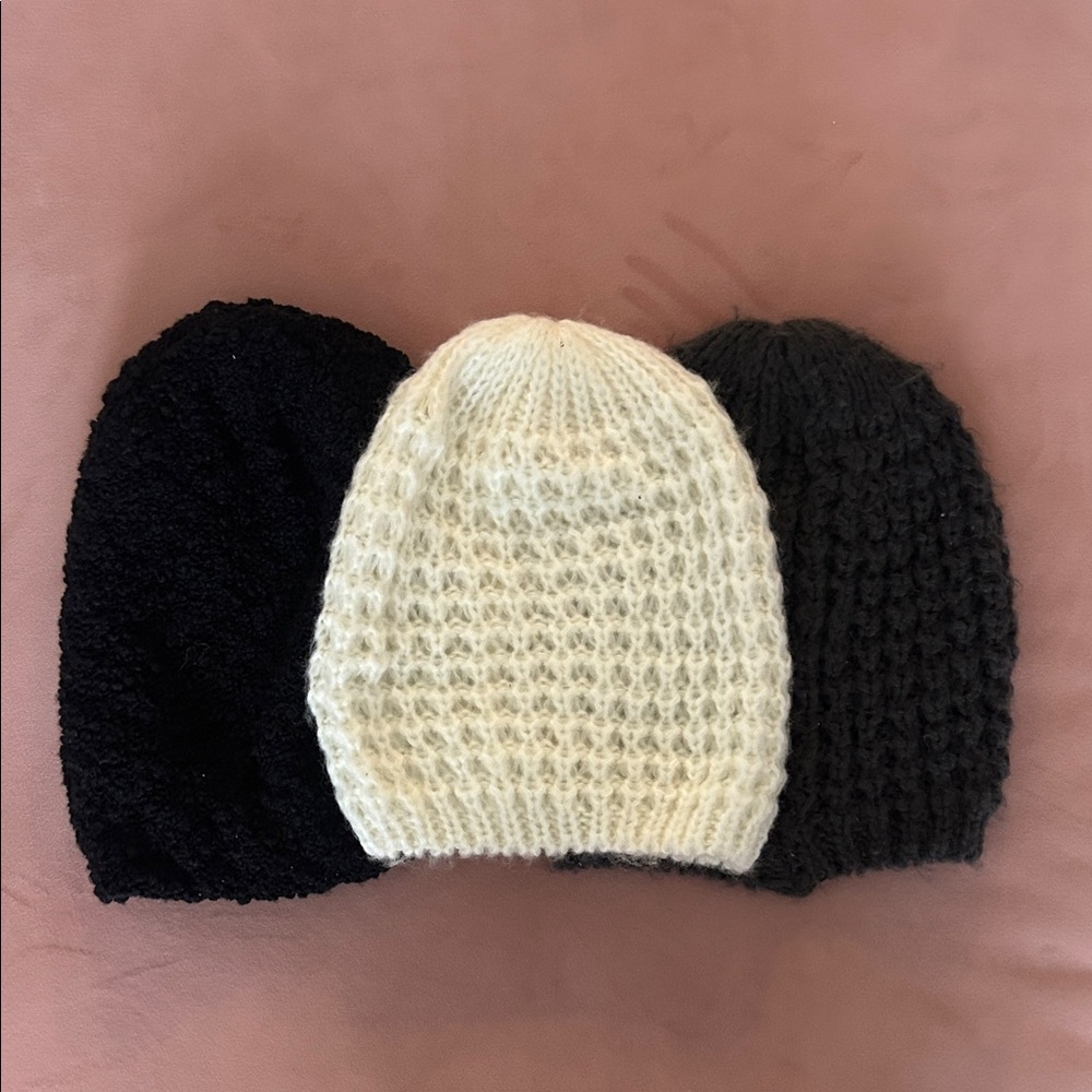 BP Cream Knit Beanie